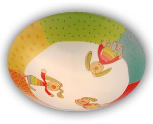 Rainbow Rabbit - kulatá dětská stropní lampa
