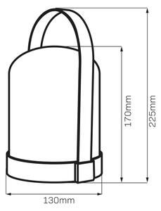 LED RGBW Dekorační stolní lampa MINORKA LED/0,3W/4,5V 3xAA