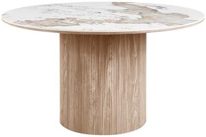 Nordic Living Bílý keramický jídelní stůl Athens 140 cm