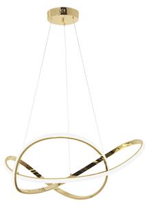 Toolight Toolight, LED stropní osvětlení 73cm, 70W, 4500lm, 4000K, G078-1CP, zlatá, OSW-09738