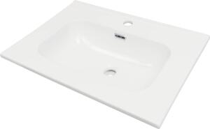 Deante Tubo, keramické umyvadlo na zapuštění 603x460x175mm, bílá lesklá, DEA-CTU_6U6W