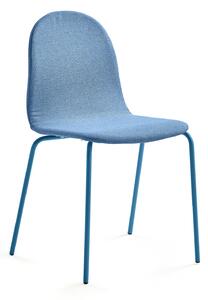 AJ Produkty Židle GANDER, polstrovaná, modrá