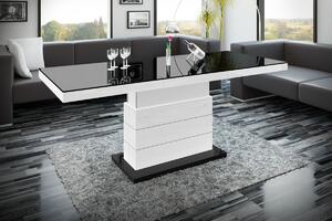 Hubertus Konferenční stolek MATERA LUXURY Barva: šedá/bílá
