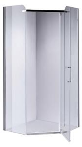 BPS-koupelny Pětiúhelníkový sprchový kout HYD-PK91B 90x90 chrom/transparent - bez vaničky