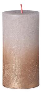 Bolsius Rustic Sunset Válec 68x130mm Sandy Grey + Gold svíčka
