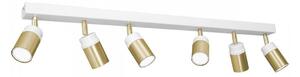 Bodové svítidlo NEST 6xGU10/8W/230V bílá/mosaz