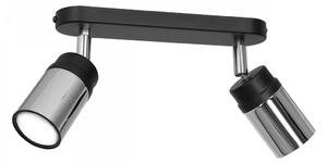 Bodové svítidlo NEST 2xGU10/8W/230V černá/chrom