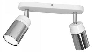 Bodové svítidlo NEST 2xGU10/8W/230V bílá/chrom