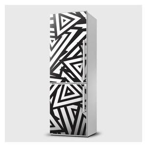 E-shop24, Pi5SL149, Rozměr 65x120 cm, Fototapeta samolepící na lednice - Design bílo černý