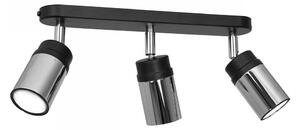 Bodové svítidlo NEST 3xGU10/8W/230V černá/chrom