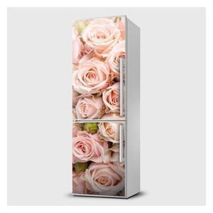 E-shop24, Pi51SL804, Rozměr 65x180 cm, Fototapeta samolepící na lednice - Růže růžové