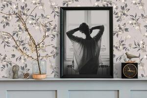 A.S. Création | Vliesová tapeta na zeď Pure Elegance | 0,53 x 10,05 m | šedá, béžová, zlatá