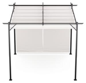 Blumfeldt Blumfeldt Pantheon Wall Pergola, nástnná pergola, 3 x 3 m, prákov lakovaná ocel, odolná vi povtrnostním vlivm