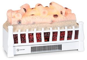Elektrický krb Klarstein, elektrické ohívae do obývacího pokoje a interiéru, elektrický krb s LED plameny, krb s ovládáním pomocí aplikace, ventilátorový ohíva s asovaem, nastavitelný termostat, ohíva 1800 W