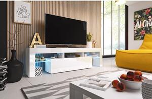 Cama TV stolek TORO 158 Barva nábytku: Bílý lesk