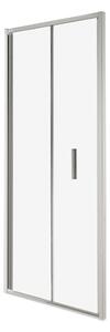 Novoterm Zalamovací sprchové dveře NV-Solid DH CHR 80, chrom/transparent - bez vaničky