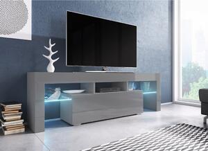 Cama TV stolek TORO 138 Barva nábytku: Šedý lesk