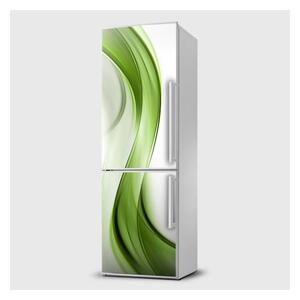 E-shop24, Pi5SL1267, Rozměr 65x120 cm, Fototapeta samolepící na lednice - Vlnka zelená
