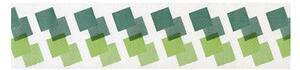 Bordura papírová Kostky zelené - šířka 5cm x délka 5m