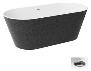 Besco Akrylátová volně stojící vana Deeva Glam G 150x75 (160x75, 170x80, 180x80) Rozměry (cm): 150x75, Typ a barva výpustě: Click-Clack se šterbinovým přepadem, chrom