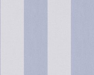 A.S. Création | Vliesová tapeta na zeď Pure Elegance | 0,53 x 10,05 m | bílá, modrá