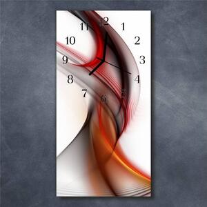 Nástěnné hodiny obrazové na skle - Abstrakt barevný III