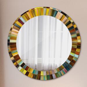 Kulaté dekorativní zrcadlo Abstraktní radiální vzor