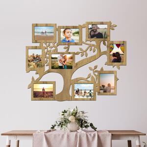 Fotorámeček na zeď FAMILY Zvolte barvu dekoru: Dub zlatý | Rozměry (cm)rámečku: 96x76