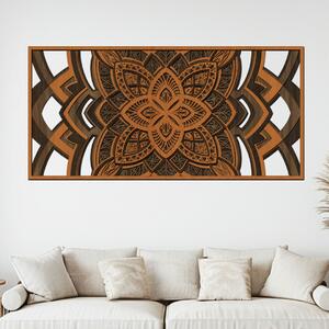 Dřevo života | 4 vrstvá mandala ODVAHY | Rozměry (cm): 80x39 | Zvolte barevný dekor: třešeň-wenge-ořech