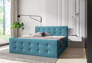 Postel SCARLETT - 120x220, modrá + topper ZDARMA