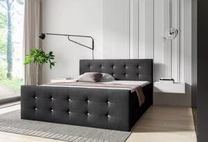 Postel SCARLETT - 120x220, černá + topper ZDARMA