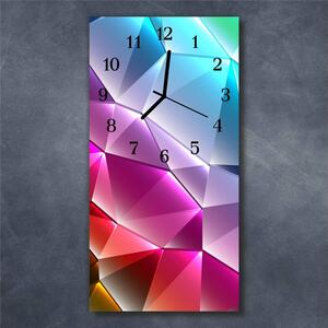 Nástěnné hodiny obrazové na skle - Design barevný I