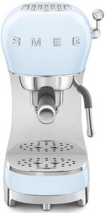 SMEG 50's Retro Style pákový kávovar ECF02 na Espresso / Cappuccino, pastelově modrý lECF02PBEU