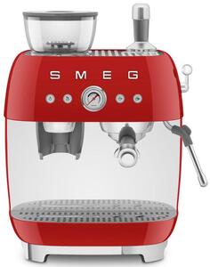SMEG 50's Retro Style pákový kávovar EGF03 s mlýnkem na kávu 2 šálky červená EGF03RDEU