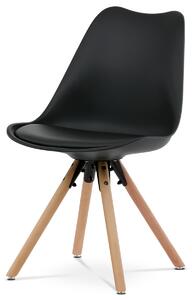Jídelní židle černá plastová AJZ101C