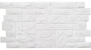 PVC obkladové 3D panely Kámeny bílé