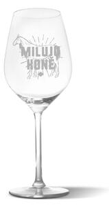 Sablio Sklenička na víno Miluji koně: 49 cl