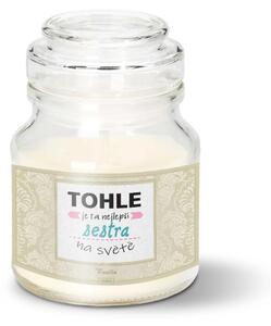 Sablio Svíčka Tohle je ta nejlepší sestra na světě - 120 g