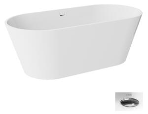 Besco Akrylátová volně stojící vana Deeva 150x75 (160x75, 170x80, 180x80) Rozměry (cm): 150x75, Typ a barva výpustě: Click-Clack se šterbinovým přepadem, chrom