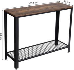 SONGMICS Konzolový stolek industriální 102x35 cm