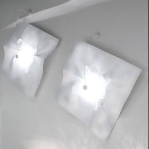Knikerboker Crash LED nástěnné světlo bílé čtverec