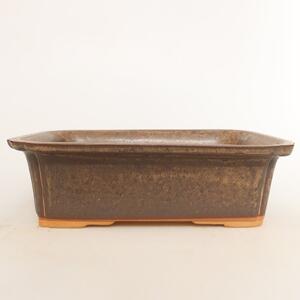 E-bonsai Keramická Miska 20 x 15,5 x 5,5 cm hnědá