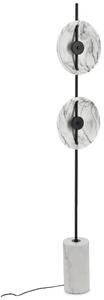 Bizzotto Černo-bílá stojací lampa Wellen 170 cm