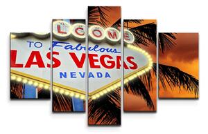 Sablio Obraz - 5-dílný Fabulous Las Vegas - 125x90 cm