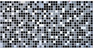 PVC obkladové 3D panely Mozaika moderní černo-bílá