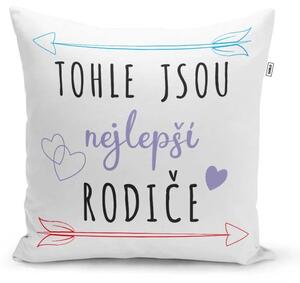 Sablio Polštář Tohle jsou nejlepší rodiče: 40x40 cm