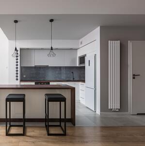 Regnis LUXAR, topné těleso 290x1000mm se středovým připojením 50mm, 438W, bílá matná (RAL 9003), LUXAR100/29/D50/WHITE