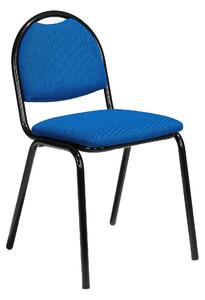 AJ Produkty Židle WARREN, textilní potah, modrá, černá