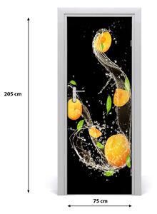 Fototapeta na dveře samolepící pomeranče 75x205 cm