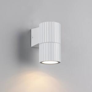 Trio Lighting Venkovní nástěnné svítidlo Parana, matná bílá, výška 11 cm, kov, stmívatelný, Bílá / opál, Hliník, Moderní